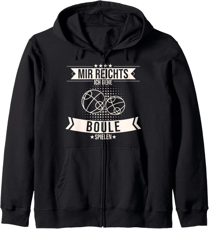Boule Boccia Bosseln Pétanque Boules Sport Spruch Kapuzenjacke