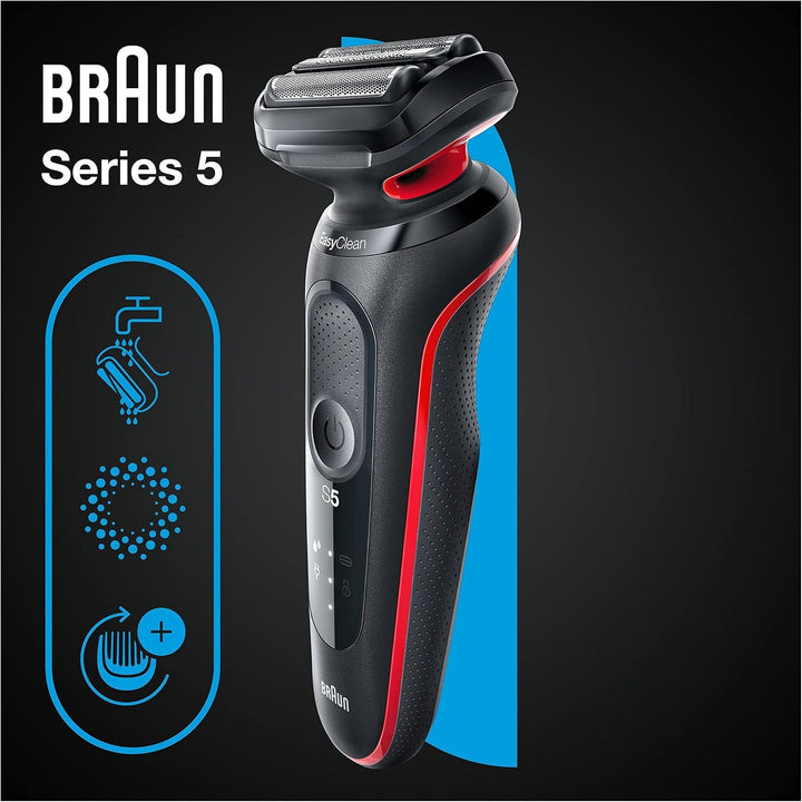 Braun Series 5 Elektrorasierer, EasyClean Rasierer Herren, Wet & Dry, Made in Germany, 51-R1000s, Ro
