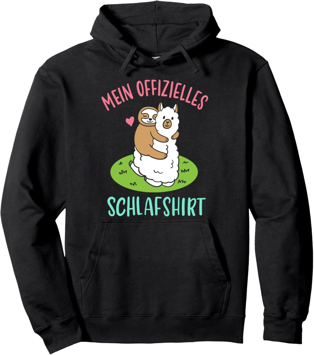 Faultier Alpaka Lama Schlafshirt Pullover Hoodie