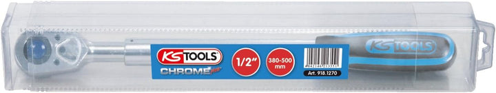 KS Tools 918.1270 1/2" CHROMEplus Teleskop-Umschaltknarre, 36 Zahn