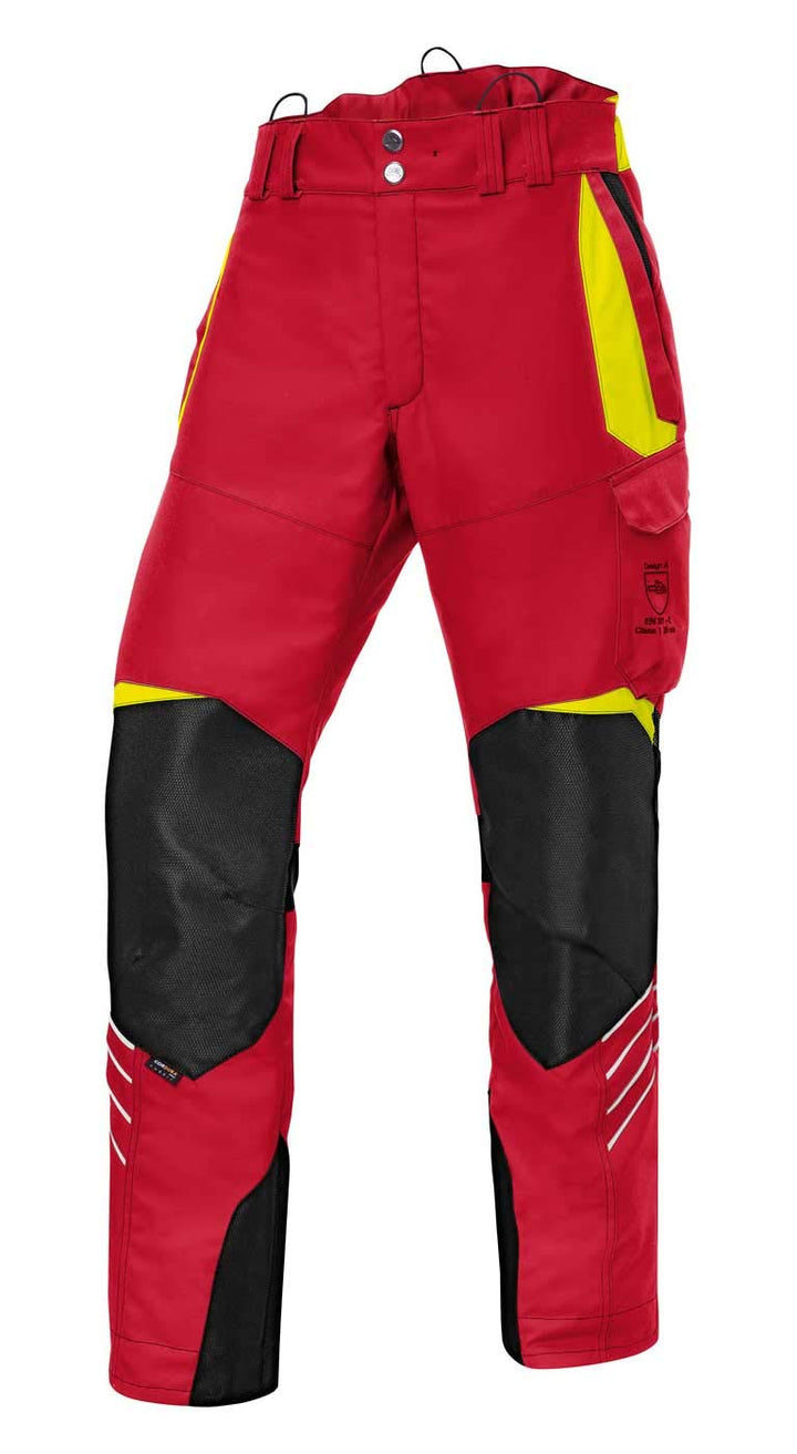 KÜBLER Forest Schnittschutzhose PSA 3, Farbe: Rot/Warngelb, Grösse: M 82