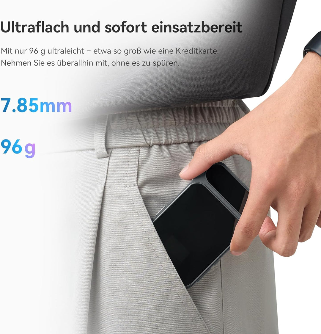 Khadas Tea Pro DAC Kopfhörerverstärker – Tragbarer Bluetooth Kopfhöreramp, Hi-Res Verstärker MagSafe