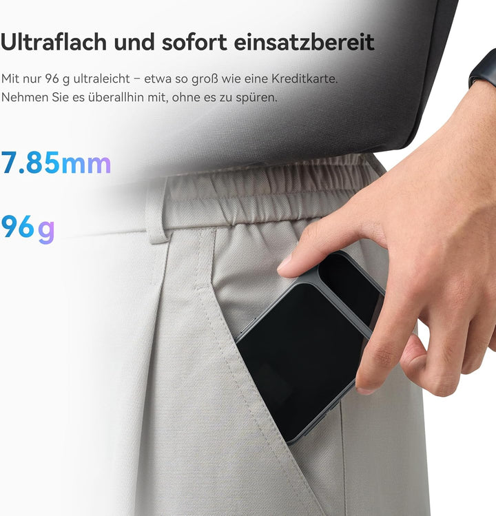 Khadas Tea Pro DAC Kopfhörerverstärker – Tragbarer Bluetooth Kopfhöreramp, Hi-Res Verstärker MagSafe