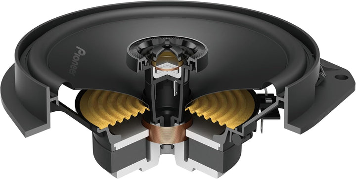 PIONEER TS-Q160F-FT 16,5 cm (6,5") 2-Wege Koaxiallautsprecher für FIAT &amp; Alfa Romeo (350W max., 50W