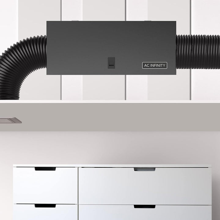 AC Infinity Inline-Filterbox, 200mm, mit hocheffizientem Filter, HVAC-Filter-Set, passend für 200mm