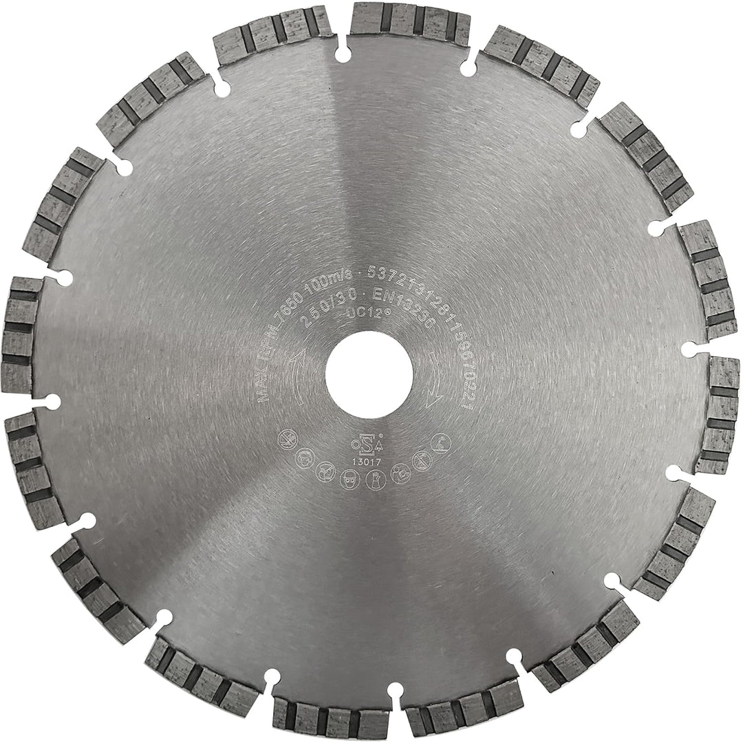 LXDIAMOND Diamant-Trennscheibe 250mm x 30,0mm Premium Laser Diamantscheibe Betonscheibe für Stein Be