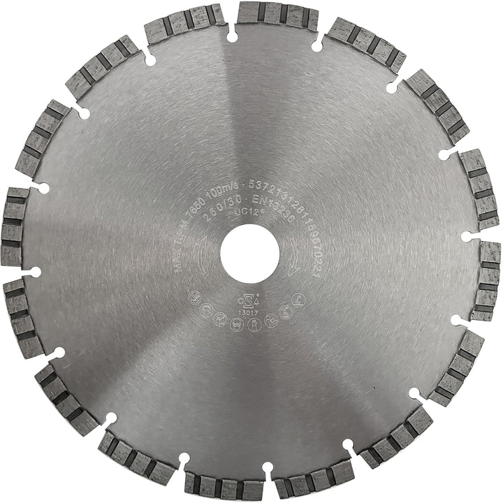 LXDIAMOND Diamant-Trennscheibe 250mm x 30,0mm Premium Laser Diamantscheibe Betonscheibe für Stein Be