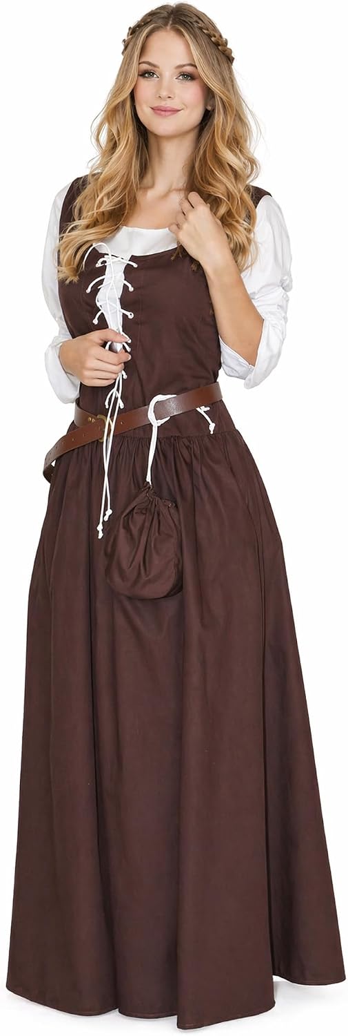 MAYLYNN 14261 - Mittelalter Kostüm Magd Celia - 100% Baumwolle, L