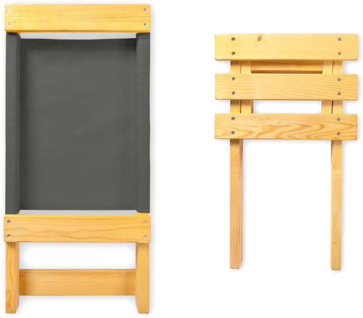 SDJOOL klappbarer Strandstuhl, Campingstuhl, Gartenstuhl, Liegestuhl aus Holz - Outdoorstuhl klappba