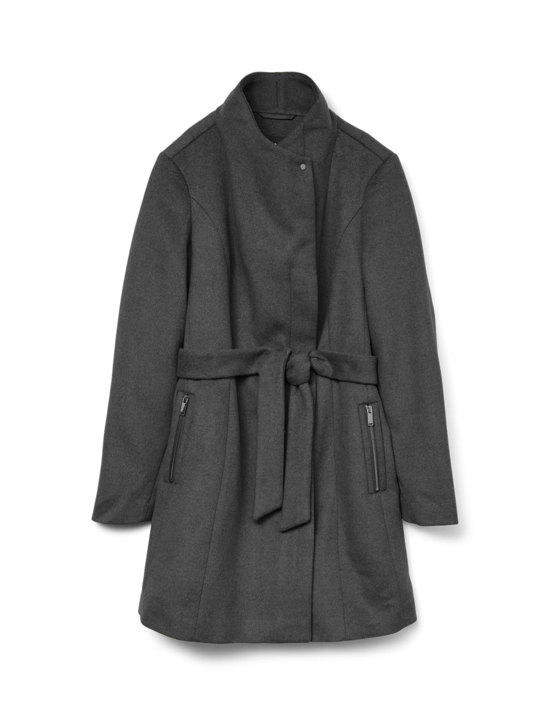 VERO MODA Female Mantel VMTWODOPE Mantel S Dark Grey Melange, S Dark Grey Melange