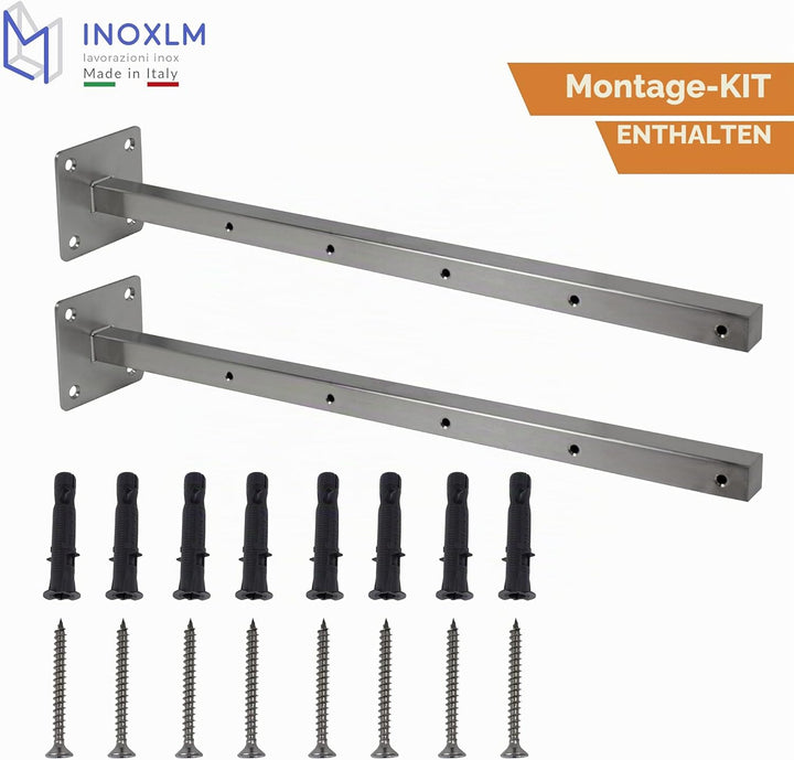 INOXLM Arme für Wäscheleine Wandtrockner Wandtrockner Made in Italy Edelstahl