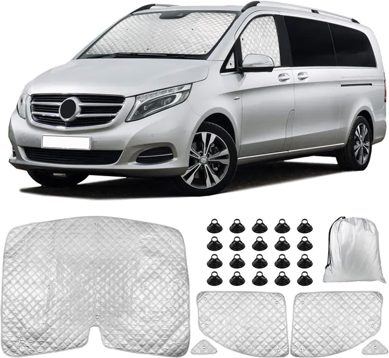 Wohnmobil Windschutzscheibe Sonnenschutz kompatibel mit Mercedes-Benz VITO III W447 2014-2022, Sonne