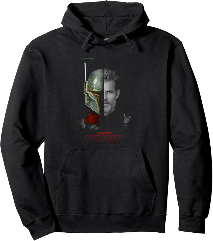 Star Wars Mando Epic Split Poster Pullover Hoodie