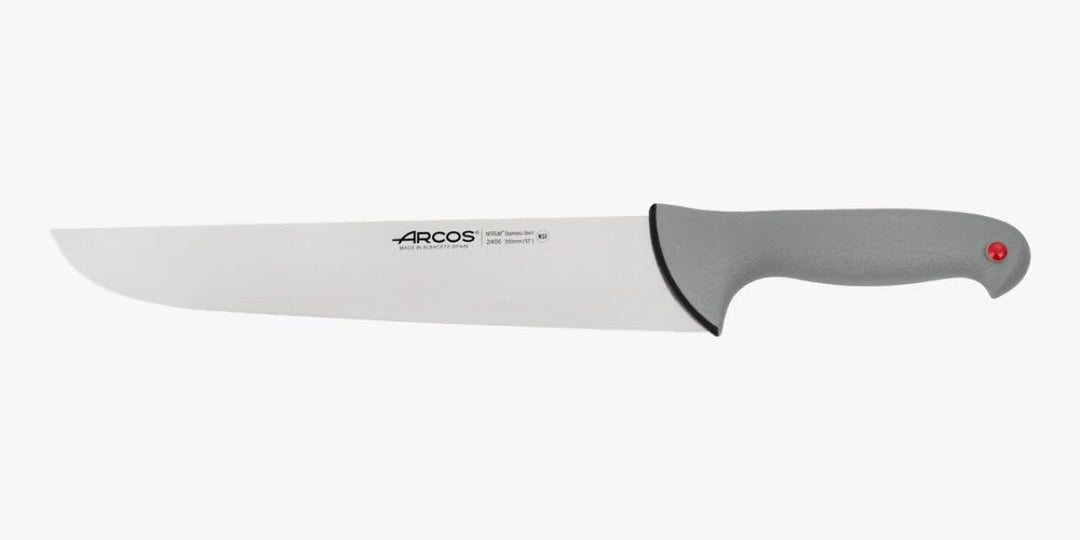 Arcos Serie Colour Proof - Metzgermesser - Klinge Nitrum Edelstahl 300 mm - HandGriff Polypropylen V