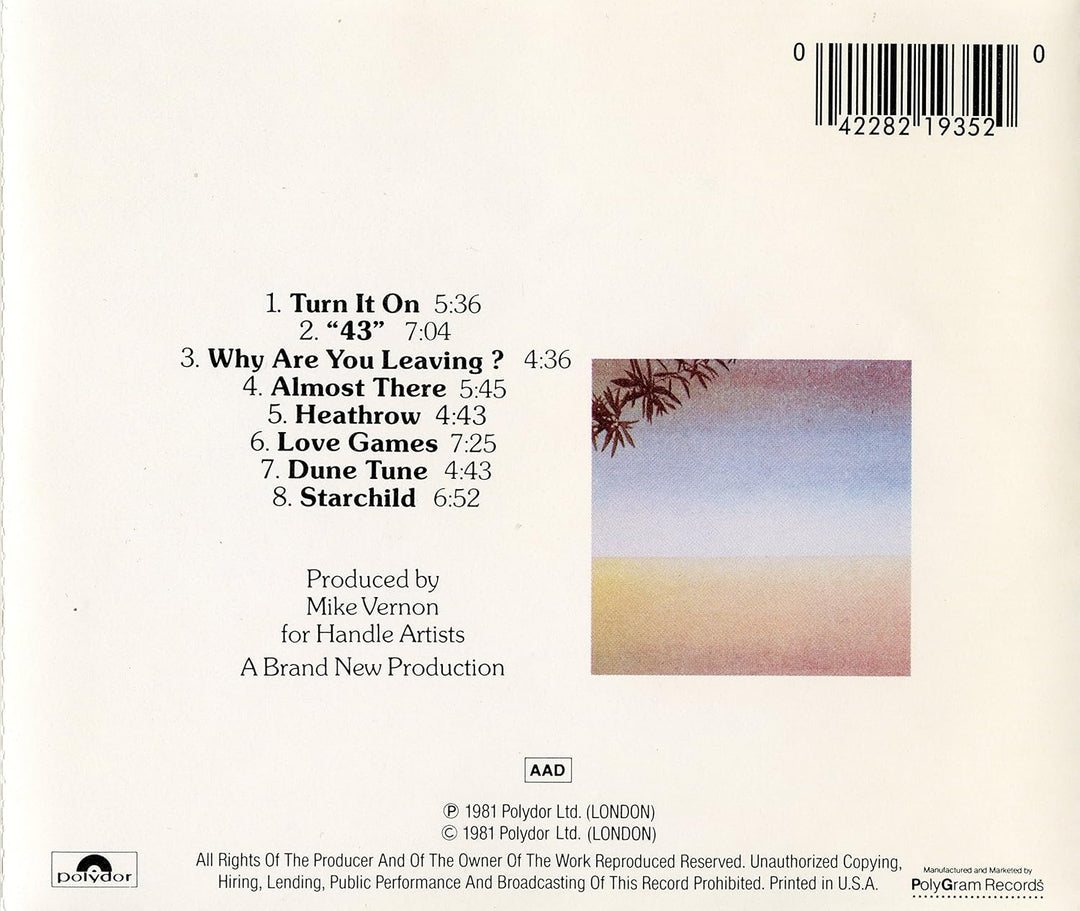 Level 42, Audio-CD