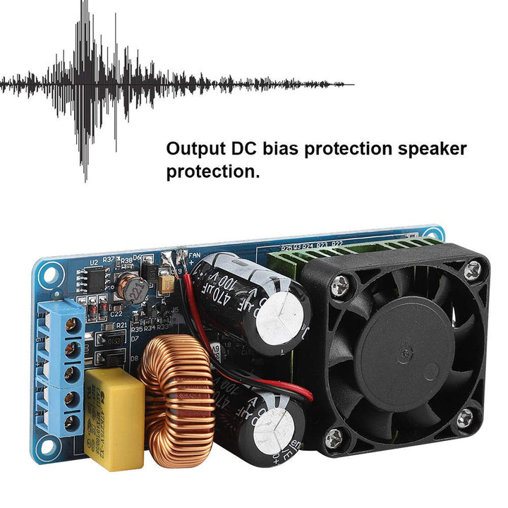 IRS2092S Digitalverstärkerplatine, 500 W Mono-HiFi-Leistungsverstärkermodul Klasse D mit Schaltkreis