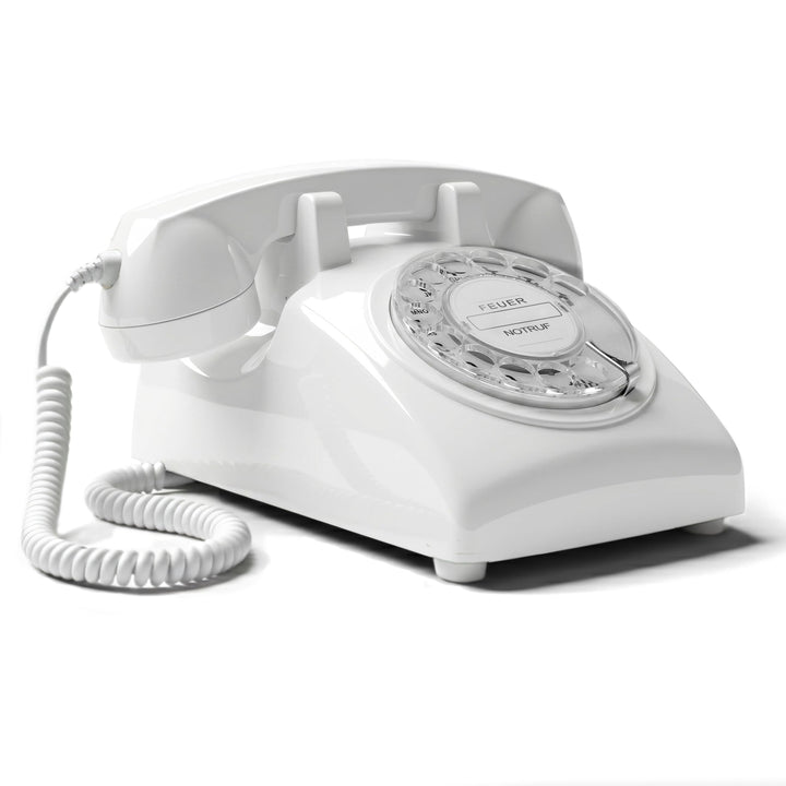 Opis Technology 60s Cable Retro Telefon mit Wählscheibe – Klassisches Festnetztelefon, mechanische M