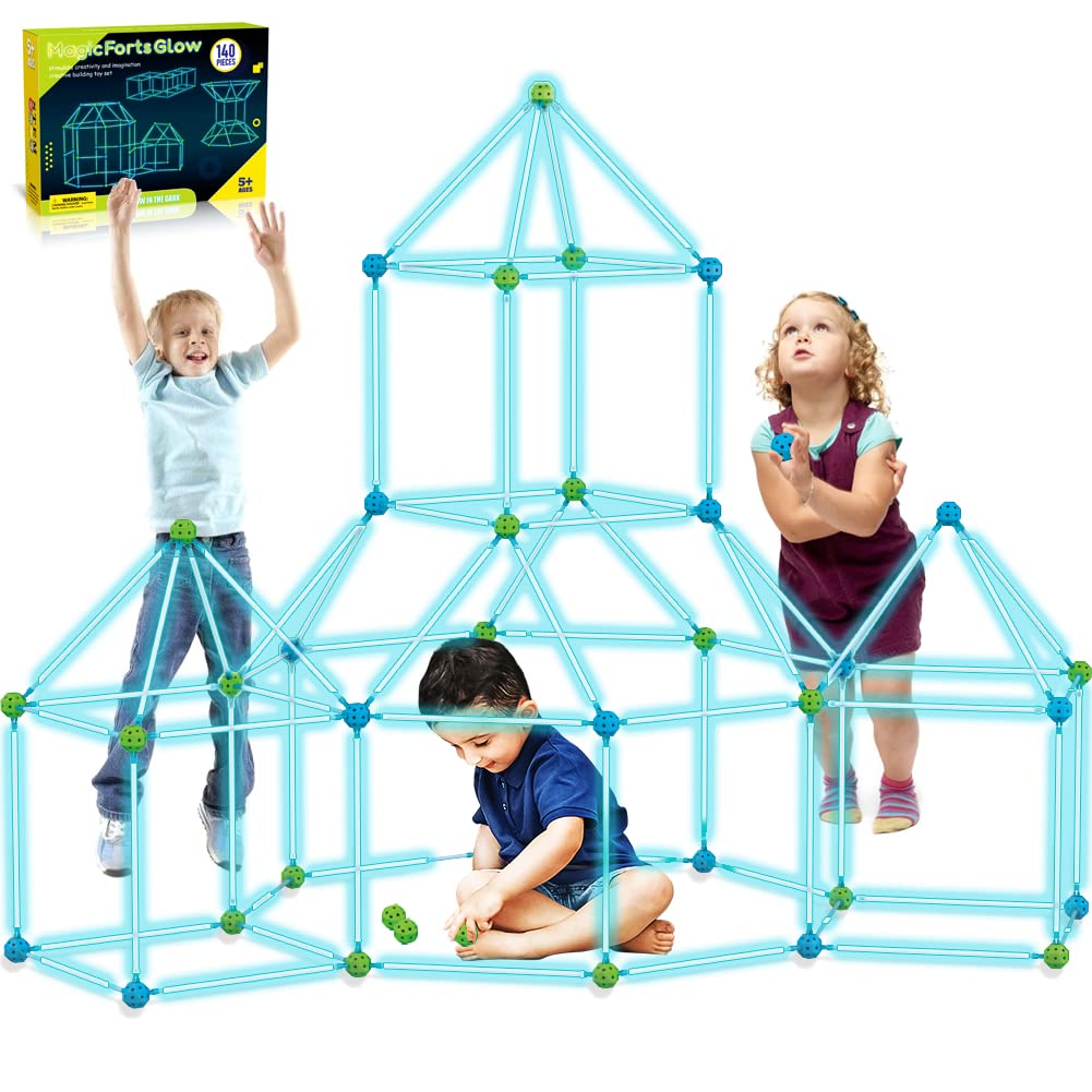 140pcs DIY Forts Steckstabbaukasten,Outdoor Spielzeug - Kids Fort Builder, Kantenmodell, Konstruktio
