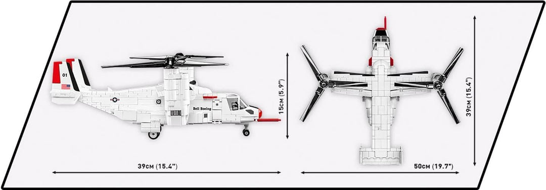 COBI 5835 Armed Forces Bell Boeing V-22 Osprey, First Flight Edition Rolls-Royce Bausteine, Various