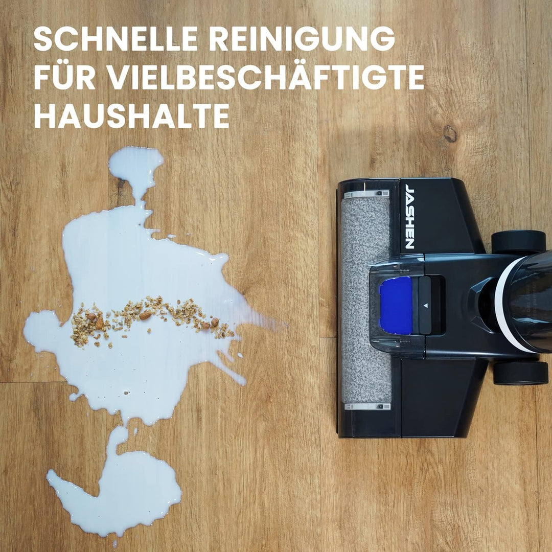 JASHEN F12 Nass Trockensauger für Hartböden, bis 35 Min Akku-Laufzeit, Selbstreinigungsfunktion, 800