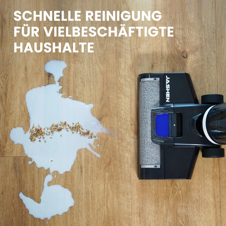JASHEN F12 Nass Trockensauger für Hartböden, bis 35 Min Akku-Laufzeit, Selbstreinigungsfunktion, 800