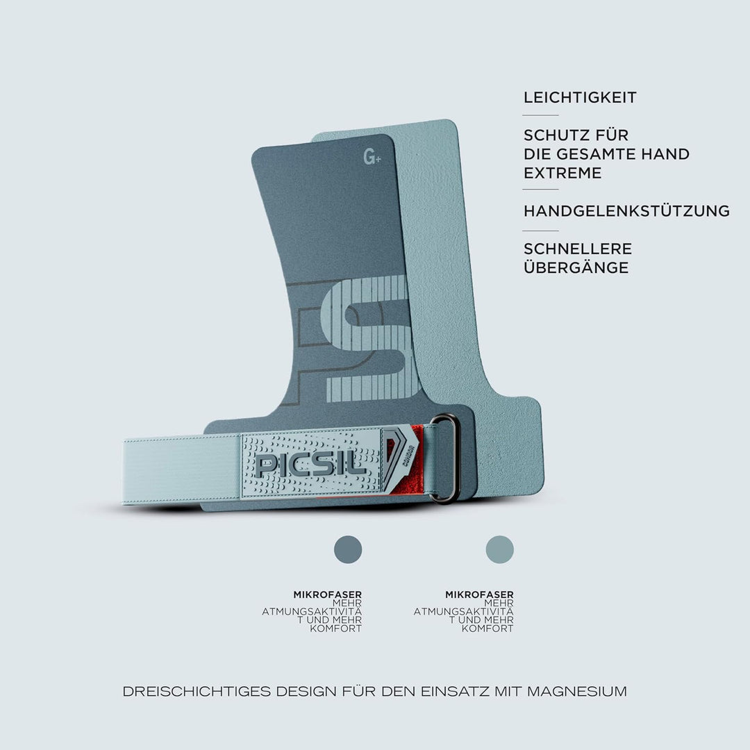 PICSIL Condor Hand Grips – Profi‑Griffpolster aus Kunstleder, Chalk‑kompatibel, Handschutz für Calis