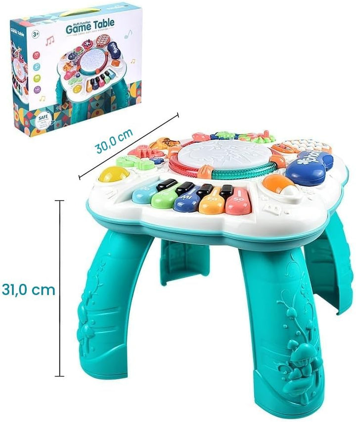 Baby Aktivitätentisch, Musikspielzeug für Babys von 6 bis 12 Monaten, Aktivitätszentrum für 1, 2, 3