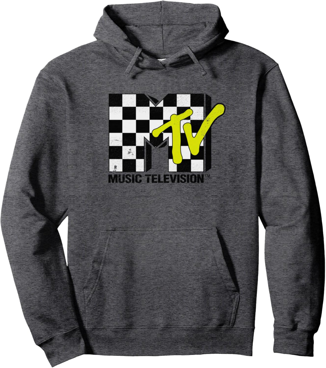 MTV Checkered Logo Pullover Hoodie