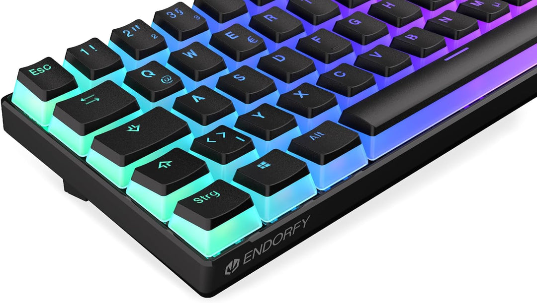 ENDORFY Thock Compact Wireless DE Kailh Box Black Pudding, Kompakte, Mechanische Switches Kailh Box