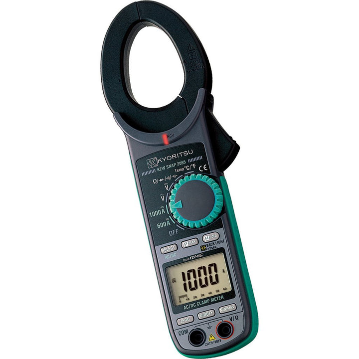 Kyoritsu KEW 2055 Stromzange Digital Kompakt für die Grösse von laufenden AC/DC, Spannungen AC/DC, W