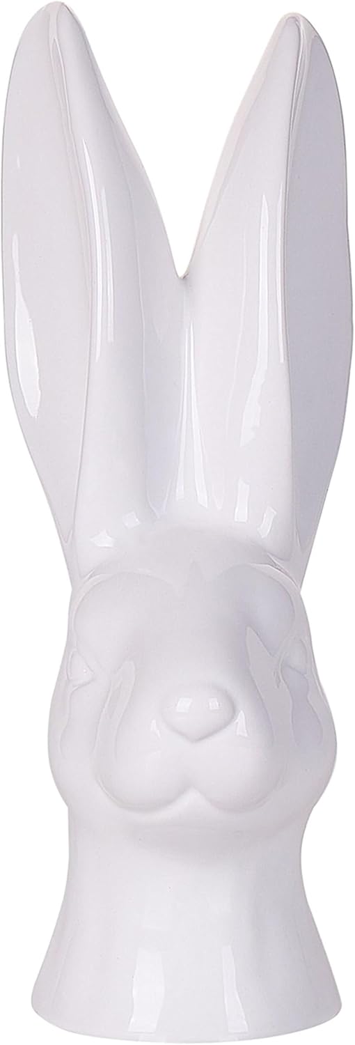 Ostern Dekofigur Osterhase Hasenfigur Weiss Keramik Osterdeko Hasenkopf 26 gross