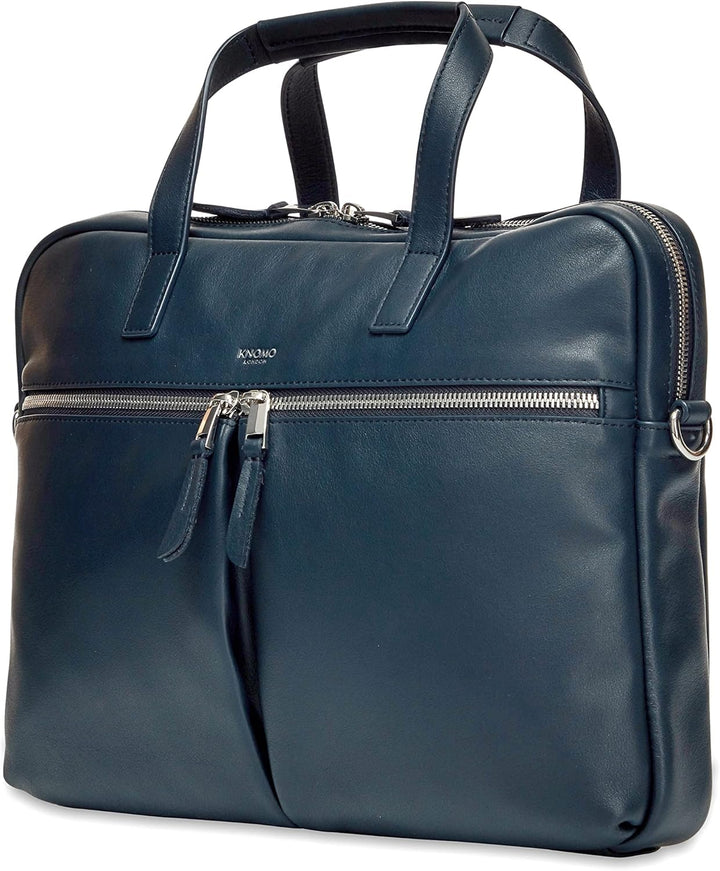 KNOMO Hanover Damen 14 Zoll Laptop Aktentasche, Computer Tasche, Brieftasche, Schwarz Dunkelblau, Le