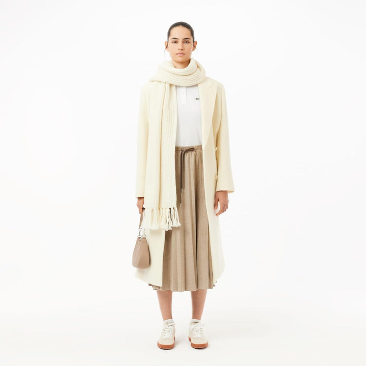 Lacoste Damen Polo-Shirt Kurzarm PF7839, Frauen Polo-Hemd,2 Knopf,Regular Fit 40 Blanc, 40 Blanc