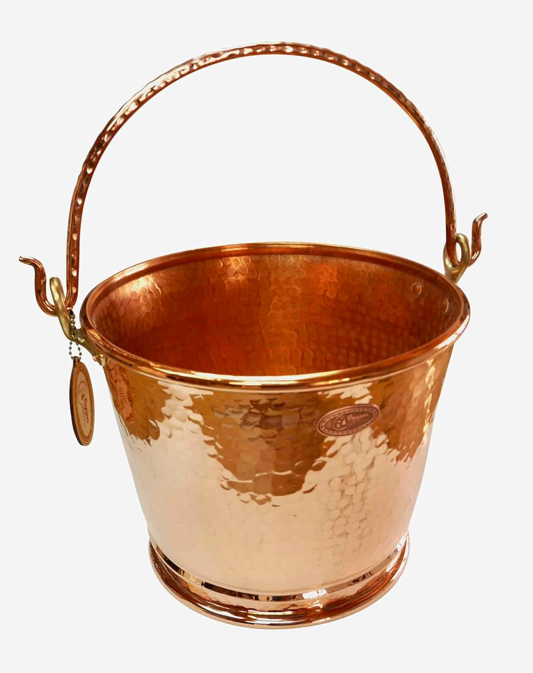 CopperGarden 8 Liter Kupfereimer | Stilvoller Eimer aus reinem Kupfer | Antibakteriell = wirkt gegen