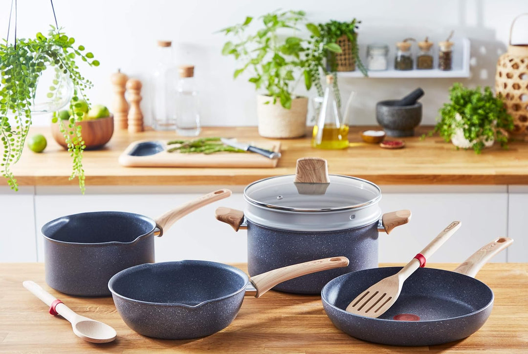 Tefal Natural Force Stielkasserolle, 20 cm, 3 l, Grau 20 cm Kochtopf, 20 cm Kochtopf