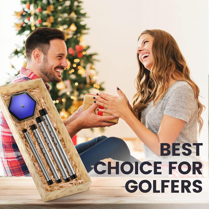 ToVii Tragbare Golf-Schläger-Armstütze, Reisetasche, stabile Aluminiumstange, voll verstellbar, um S