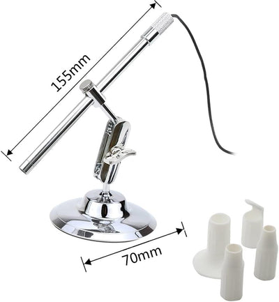 USB-Digitalmikroskop, Kamera mit 200-facher Vergrösserung und Ständer, Handmikroskop mit 2 Megapixel
