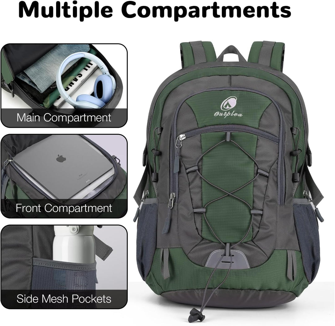 25L Wandernrucksack Damen Herren, Outdoor Rucksäcke Tagesrucksäcke, Wasserdichter Reiserucksack für