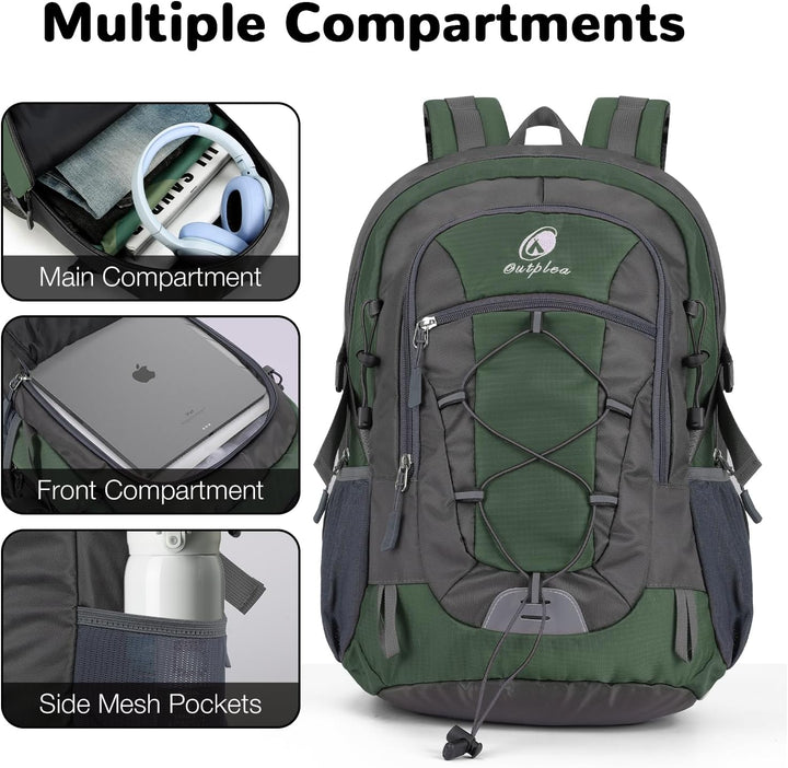 25L Wandernrucksack Damen Herren, Outdoor Rucksäcke Tagesrucksäcke, Wasserdichter Reiserucksack für