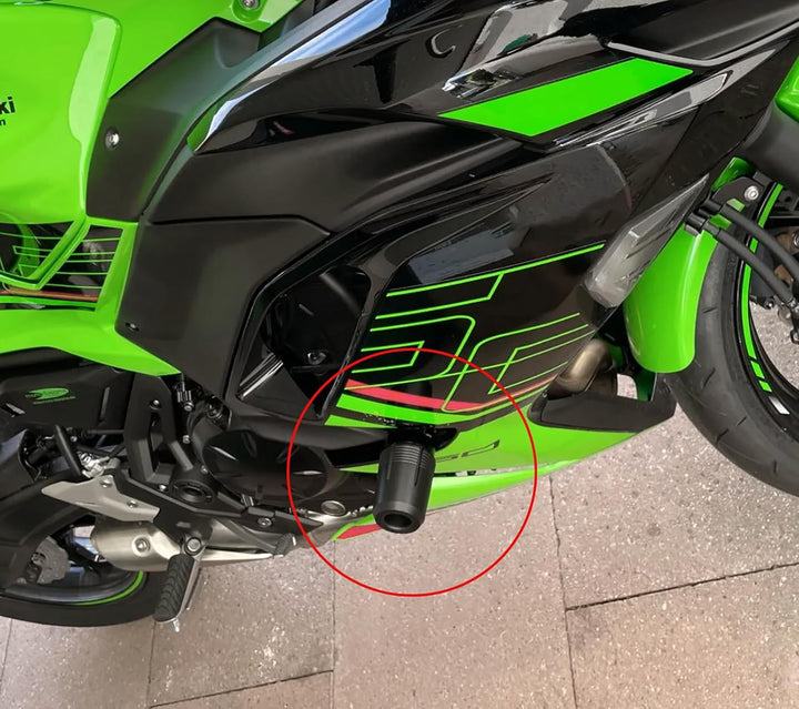Motorrad Sturzschutz Sturzpads für Kawasaki NINJA 650 NINJA650 Z650 2017-2023 Rahmen Schieber Protek