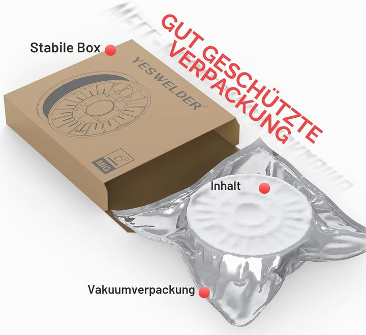YESWELDER Fülldraht Gaslos MIG Schweissdraht, Baustahl E71T-GS 0,8mm 4,5kg Spule 0.8mm/4.5kg, 0.8mm/
