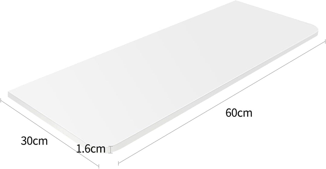 Wandklapptisch Schwarz, 60x30 cm, Klappschreibtisch mit Montagekit, Wandmontage Klapptisch für Küche