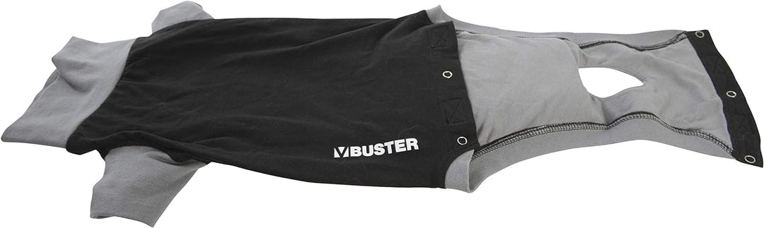 Buster Classic Body für Hunde, Grösse S, Schwarz/Grau
