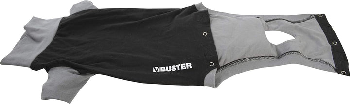 Buster Classic Body für Hunde, Grösse S, Schwarz/Grau