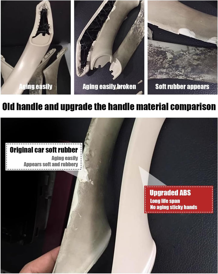 TZYSZDB Autotürgriff 7er Set f10 Türgriff für BMW 5er Türseitengriff BMW 520 523 525 528 530 535 Fen