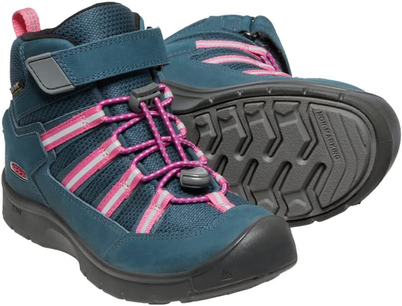 KEEN Unisex Kinder Hikeport 2 Sport Mid Waterproof, Blue Wing Teal Fruit Dove