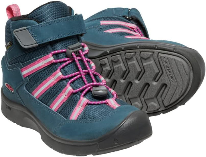 KEEN Unisex Kinder Hikeport 2 Sport Mid Waterproof, Blue Wing Teal Fruit Dove