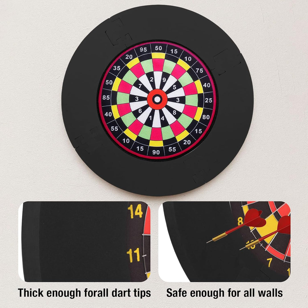 Trintion Dart Board Surround Ring, Durable PU Dartboard Surround, Dart Backboard Ring Compatible wit