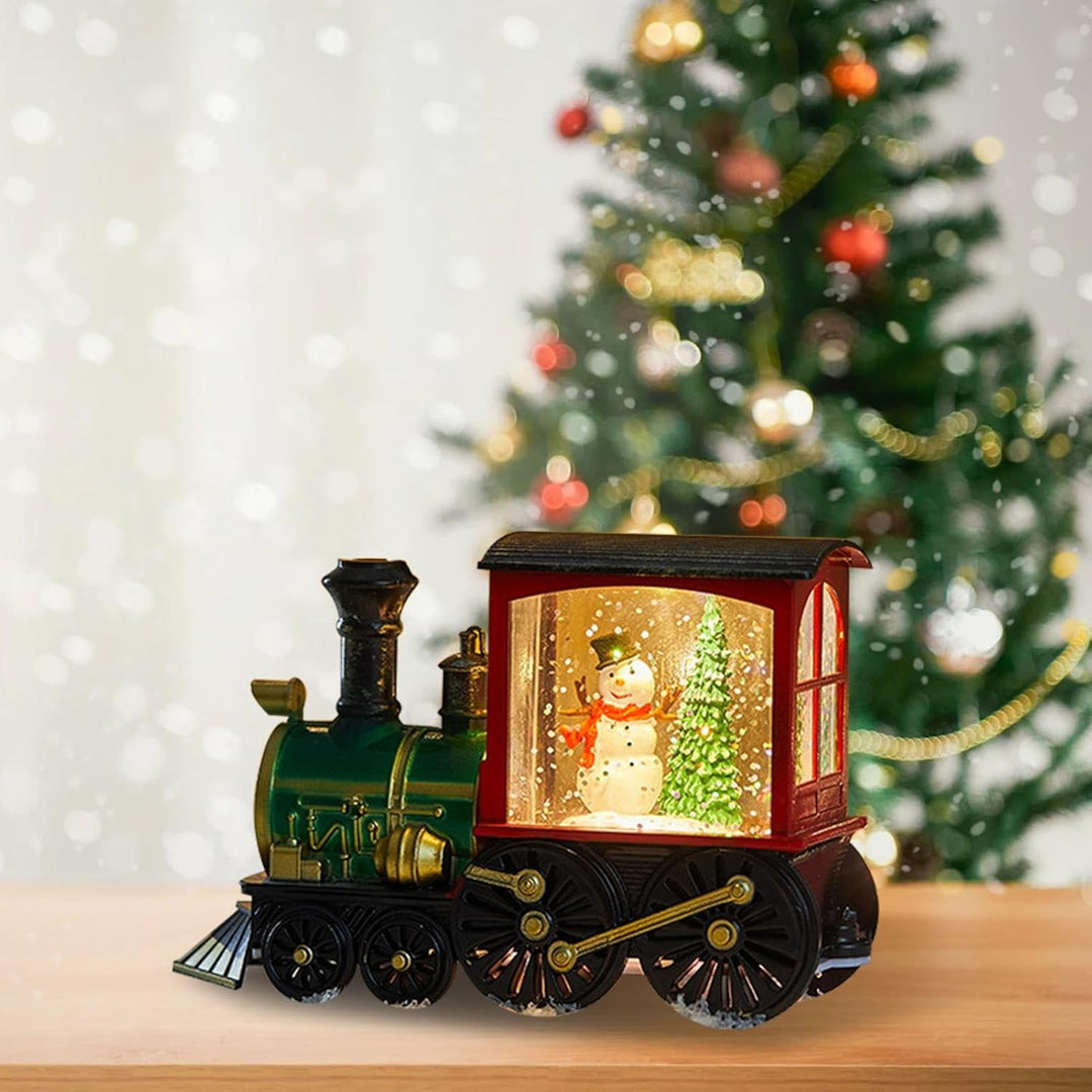 Weihnachtszug Schneekugel Vintage Zug Schneekugel Urlaub Glitzer Schneekugel Festliche Dekoration Sc