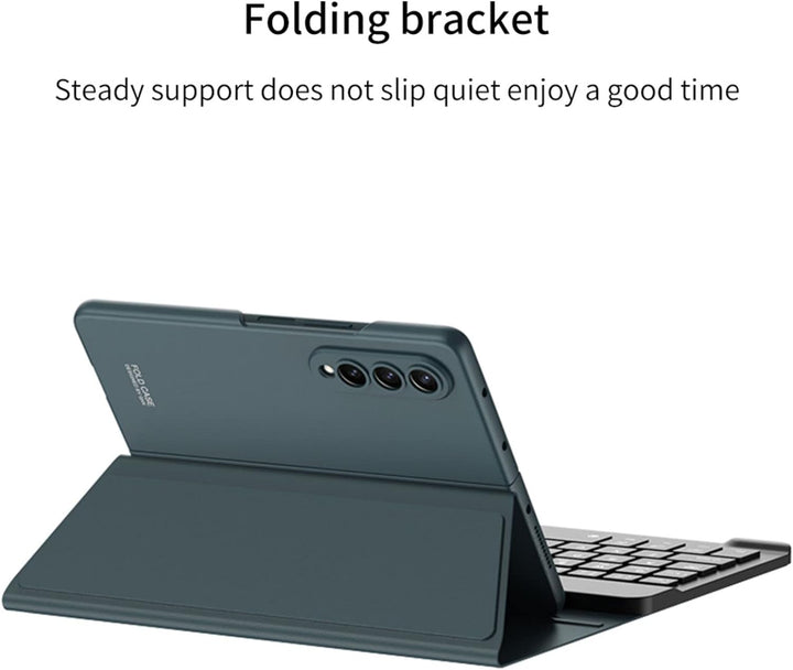Custodia Magnetic Klapphüllen Ständer Folio Hülle,Keyboard,Pen Slot,Glasfolie PC Case Kompatibel für